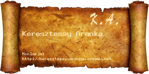 Keresztessy Aranka névjegykártya